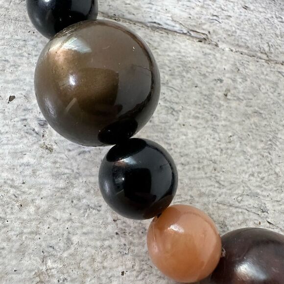 Vintage Attrib To Monies Multi Chunky Bead 24’’ Necklace - Picture 9 of 9